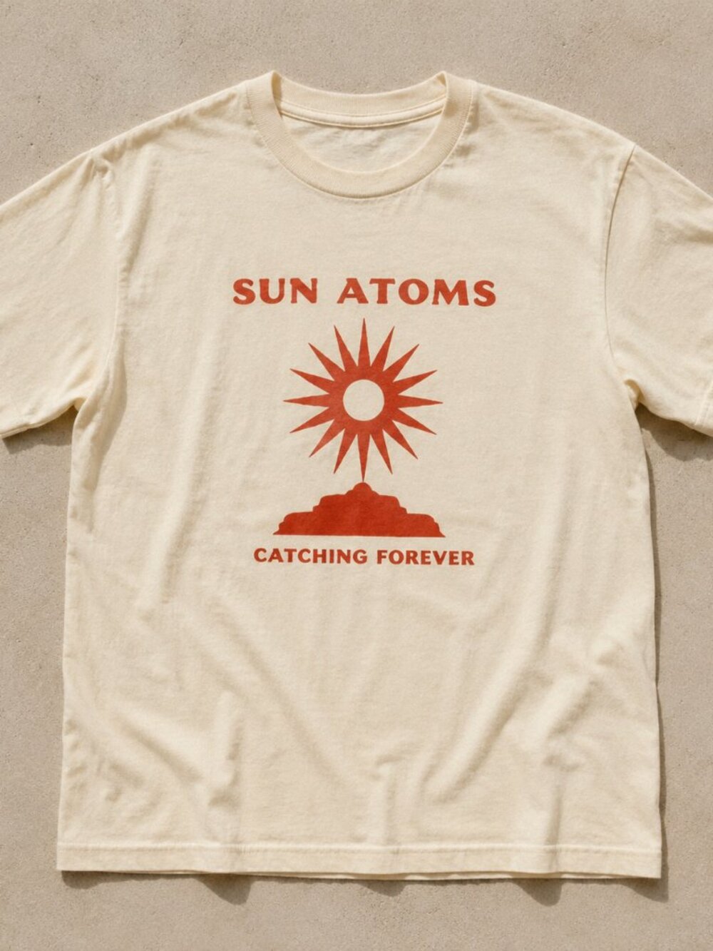 Modest Mouse Sun Atoms Tour 2026 Cream Graphic T-Shirt